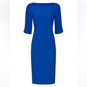 Black Halo boatneck midi dress size 0